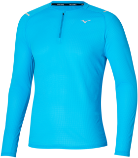 Běžecká mikina Mizuno Dryaeroflow LS HZ J2GAA50423 Velikost textilu: M