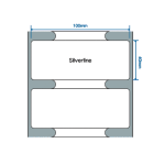 RFID štítek Silverline classic M4i, 100mm x 40mm, PET, 1 ks