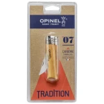 Opinel 7 kapesní nůž zavírací 8 cm / karbonová čepel / dřevěná rukojeť (622)