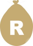 Balónek písmeno R zlaté balonky.cz Balónek písmeno R zlaté balonky.cz