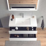 DURAVIT - L-Cube Skříňka s umyvadlem 50x100x48 cm, 2 zásuvky, bílá mat LC6928O1818