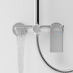 INVENA - Sprchový sloup s baterií, Rikia, chrom AU-24-B01-G