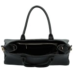 Módní dámská koženková kabelka do ruky Landony, černá