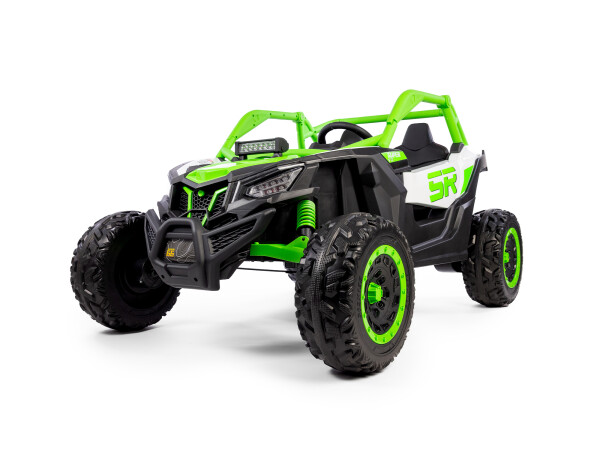 Mamido Elektrické autíčko Buggy Bumper 66 zelené | 24V | 4x200W | EVA | LED | 2,4Ghz | ECO kůže