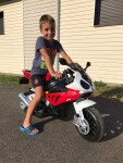 Mamido Dětská elektrická motorka BMW S1000RR Maxi červená