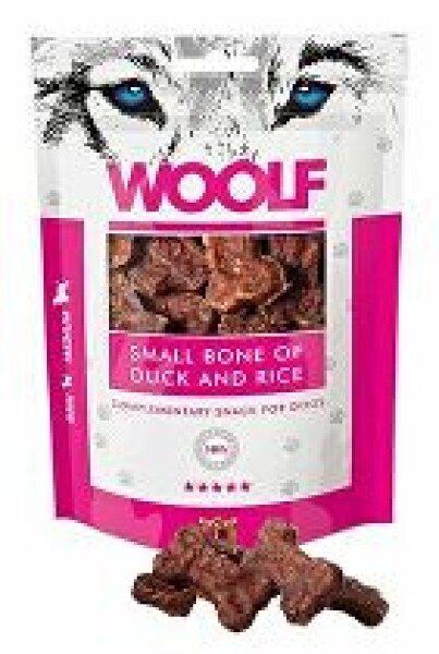 WOOLF Classic poch. Small Bone of Duck and Rice 100g