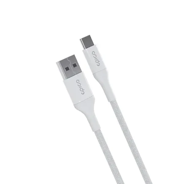 Epico pletený kabel USB-C na USB-A 0.3m bílá (9915141100003)
