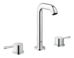 Grohe Essence New chrom / Tříotvorová umyvadlová baterie / Velikost M / Keramická kartuše (20296001)