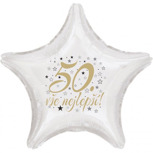 50. narozeniny balónek hvězda balonky.cz 50. narozeniny balónek hvězda balonky.cz