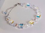 Royal Fashion pozlacený náramek Swarovski DBS0121-WG