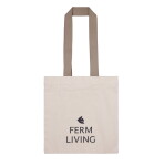 Ferm Living Bavlněná taška Everyday Bag Dark Cashmere, krémová barva, textil