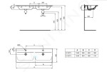 IDEAL STANDARD - Connect Air Dvojumyvadlo, 1240x460 mm, s přepadem, bílá E027301