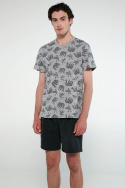 Vamp - Pyžamo s krátkými rukávy 20610 - Vamp gray melange L