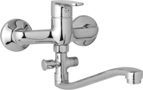 JB Sanitary Nástěnná umyvadlová a sprchová baterie TIRA, rozteč 150 mm, bez příslušenství, S ramínko 250 mm D10 36 20