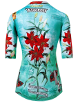 Cyklodres CYCOLOGY Tiger Lily, aqua, woman, krátký rukáv (Motiv Tiger Lily, velikost S)
