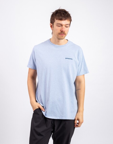 Tričko Patagonia Fitz Roy Icon Responsibili-Tee Fleck Blue