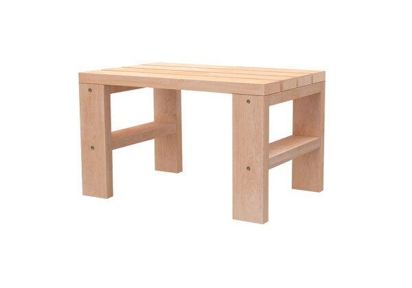 Lavice hotová - 38x58 olše, s nohama CB46ALL