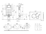 Kielle - Genesis Set předstěnové instalace, kompaktního klozetu Gaia, sedátka softclose a tlačítka Gemini II, lesklý chrom 30505SS61