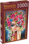 MAGNOLIA Puzzle Dívka s květinami