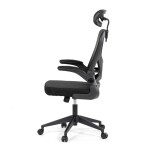 Kancelářská židle, houpací mechanismus, černá, KA-K2021 BK