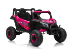 Mamido Elektrické autíčko Buggy Madman růžové | UTV-MX 4x4 | EVA kola | 12V 10Ah | EKO kůže