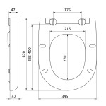 ISVEA - ABSOLUTE WC sedátko, Soft Close, Easy Take, bílá 40R30700I