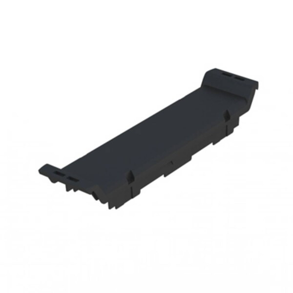 Electronics housings, OMNIMATE Housing - series CH20MBlack, Front element, closed, Width: 22,5 mm