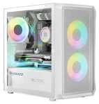 Logic Portos ARGB Mini bílá / PC skříň / micro-ATX / 1x USB 3.0 / 2x USB 2.0 / bez zdroje / průhledná bočnice (AM-PORTOS-20-0000000-0002)