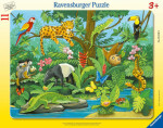 Ravensburger vkládačka zvířátka z deštného pralesa 11 dílků