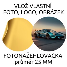 25mm FOTONAŽEHLOVAČKA (30ks) s vlastní fotografií