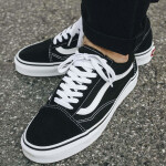 Dámské černé tenisky Old Skool VD3HY28 - Vans 34,5