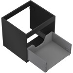 MEXEN - Box-A skříňka pro umyvadlo 50, 1 šuplík, černá mat 91AX0-0500-470-1-71