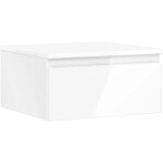 MEXEN/S - Orio koupelnová skříňka pod umyvadlo 50 cm s deskou, 1 šuplík, bílá lesk 91A10-05023-1-BFC00