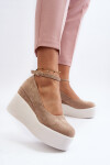 Dámské béžové espadrilky Malla Wedge