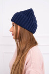 Čepice s rolováním Magda K293 navy blue UNI
