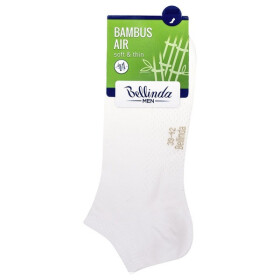 Krátké pánské bambusové ponožky BAMBUS AIR IN-SHOE SOCKS - BELLINDA - bílá 43 - 46