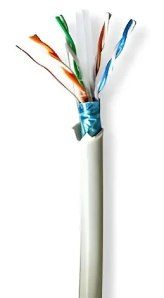 Nedis CAT6 šedá / Síťový kabel / F/UTP / Solid / 305 m / LSZH (CCBG8526GY305S)