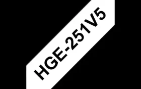 Brother HGE-251 bílá / Páska do tiskárny štítků / černý tisk / 24 mm / 8 m / 5 ks (HGE251V5)