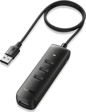 Ugreen CM416 černá / USB hub / 4x USB-A 3.0 (80657B)