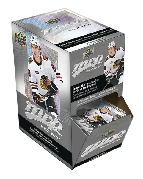 Hokejové karty NHL 2026-27 Upper Deck MVP Hockey Gravity Box