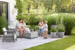 KETER SCANDI LINEA 3 SEATERS SET - Ash grey/Storm grey