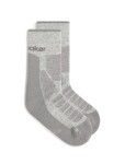 Dámské merino turistické ponožky ICEBREAKER Wmns Hike+ Heavy Crew, Blizzard Heather/Alloy velikost: 35-37 (S)