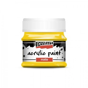 Pentart Matte akrylová barva 50 ml žlutá sluneční