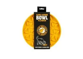 Kiwi Walker Flower Maxi Slow-Licking Bowl oranžová / Lízací miska pro psy / O 240 mm (FDP-708)