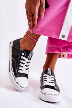 Dámské Tenisky Big Star perforované černé FF274024 37