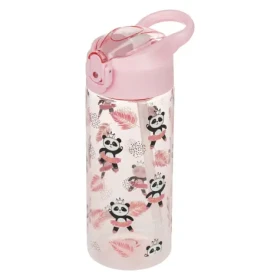 BAAGL Tritanová láhev na pití s brčkem Panda 500 ml (A-35409)
