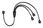 Inter-Tech RGB rozbočovač kabelů 3x 4-pin černý / Rozbočovač / 0,48 m (88885466)