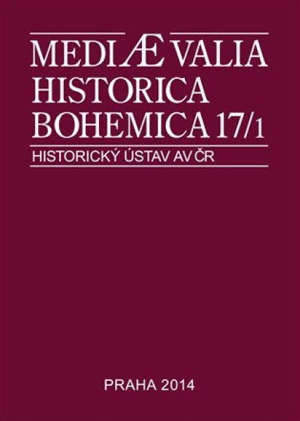 Mediaevalia Historica Bohemica 17/1