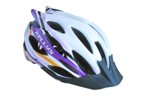 Přilba DYNAMIC white - alpine purple M/L (Obvod 58 - 61cm )