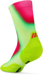 CEP dámské běžecké kompresní vysoké ponožky EDT. GRADIENT - lime/pink Velikost: IV (Vel. chodidla 40-43)